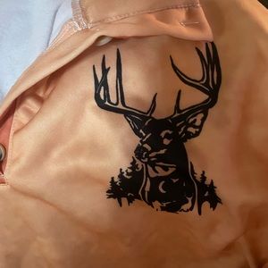 Mens deer/American flag soft pullover